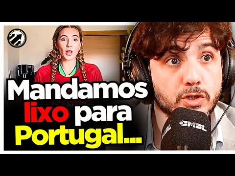 Renan Santos REAGE a uma PORTUGUESA falando dos BRASILEIROS em PORTUGAL