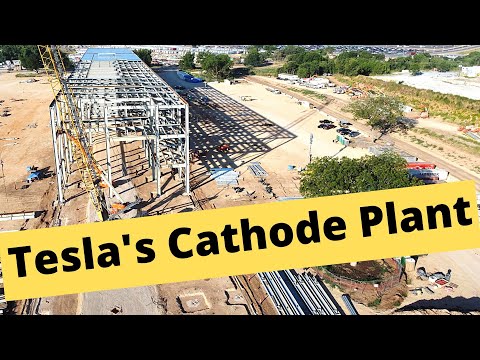 A Nice Clear Shot of Tesla Giga Texas’ Battery Cathode Plant Progress