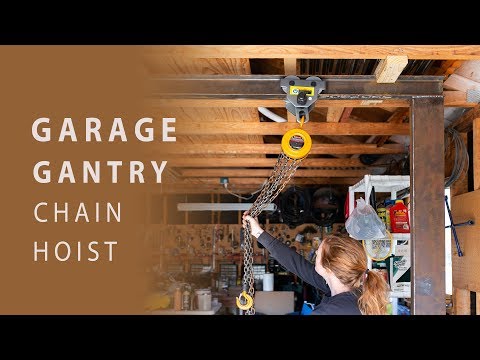 DIY Garage Gantry with Chain Hoist