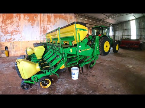 Regulando a plantadeira | Adubo e semente. Técnica que usamos!