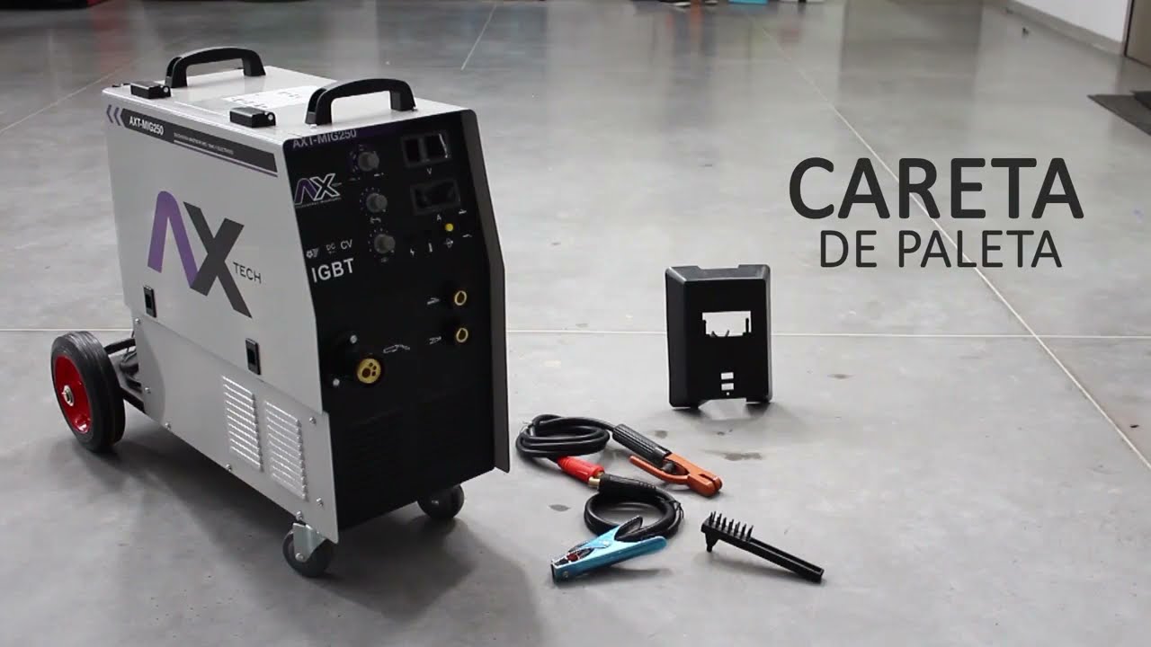 Soldadora inversora AXT-MIG250 para electrodo y microalambre de 250 amp