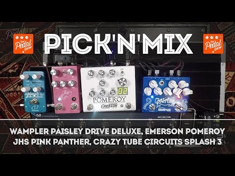 TPS Pick'N'Mix – Wampler Paisley Drive Deluxe, Emerson Pomery, JHS Pink Panther, Crazy TC Splash 3
