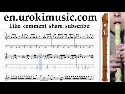 How to Play Recorder (B.) Felipe Pelaez feat. Maluma - Vivo Pensando En Ti Tabs um-i352