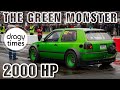 2000 HP VW Golf 3 TWIN VR6 ENGINE AWD | Insane Dragy Times | 1/4 Mile in 7.99 seconds with 309 Km/h