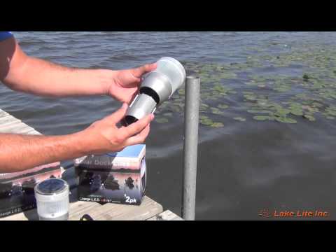 Solar Dock Post Light Installation Video