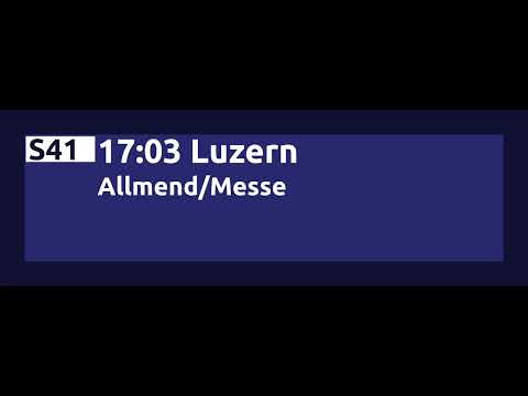 ZB Durchsage • Einfahrt der S41 nach Luzern