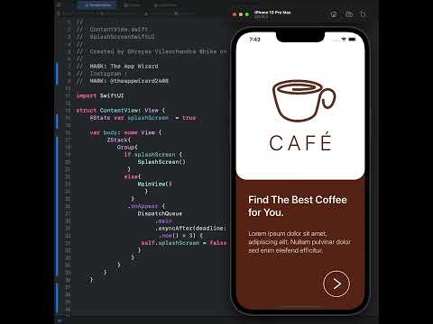 Caffe App SwiftUI Project  App Caffe SwiftUI