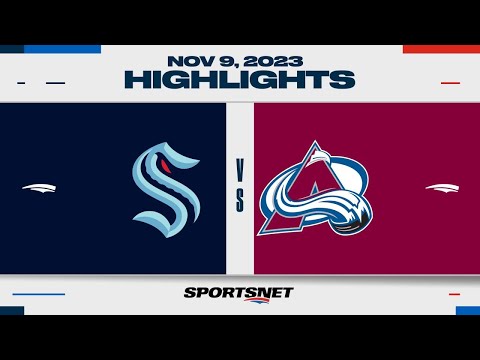 NHL Highlights | Kraken vs. Avalanche - November 9, 2023