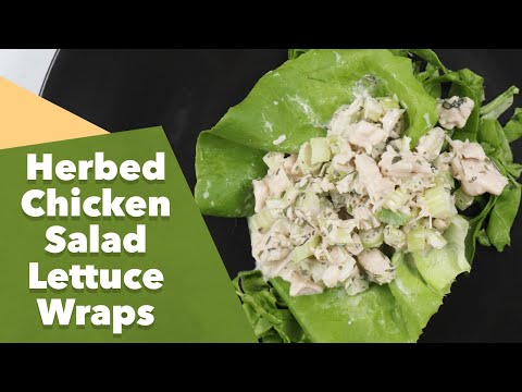 Keto Herbed Chicken Salad Lettuce Wraps Recipe