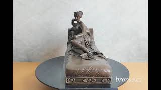 Pauline Bonaparte jako Vítězná Venuše bronzová socha