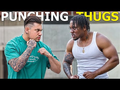 PUNCHING THUGS in the Hood GONE WRONG!