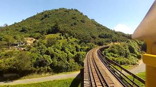 preview picture of video 'Picton to Blenheim rail line. Locomotive view in timelapse'