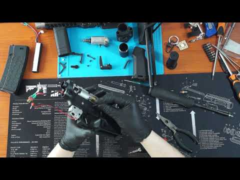Разборка Страйкбольного SLR B15 PDW DYTAC