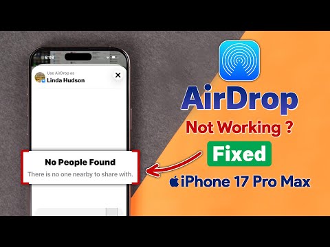 AirDrop Not Working on iPhone 17 / 17 Pro Max? - How to Fix!