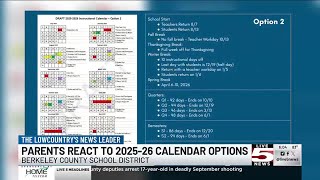 VIDEO: Berkeley Co. School parents give first reactions to 2025-2026 calendar options