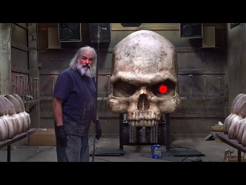 Giant Skull Entry Display | Distortions Behind the Scenes w/ Ed & Marsha