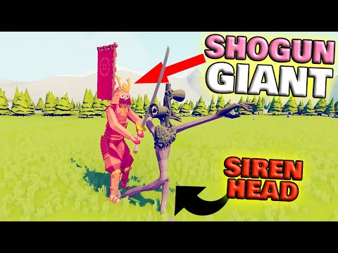 Shogun Giant vs Every Faction - TABS Unit Creator Update Mod Gameplay