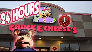 (CREEPY!) 24 HOUR OVERNIGHT in CHUCK E CHEESE FORT ⏰  | BEST OVERNIGHT CHALLENGE in CHUCK E CHEESE!