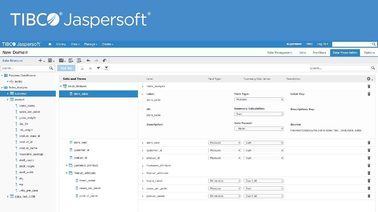 Advanced Jaspersoft Domains Tutorial