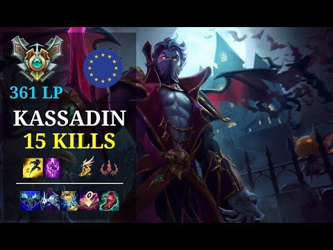Kassadin Mid vs Vladimir - 15 kills - Nomanz EUW Grandmaster (361 LP) Patch 11.5