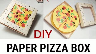 How to make a Pizza box /paper box for pizza /DIY origami