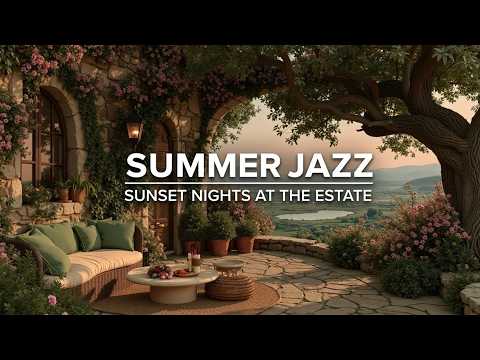 Summer Morning Jazz ~ Relaxing Coffee Shop Ambience on Cozy Porch to Start Your Good Mood