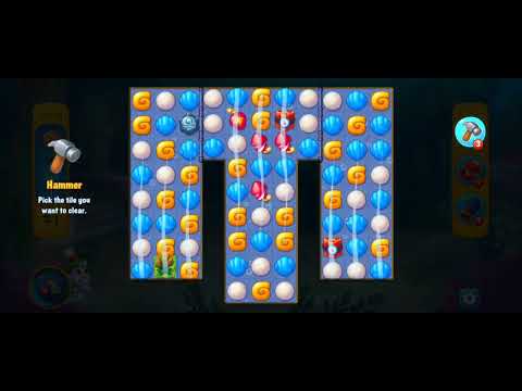 Fishdom Easy Level 10776 (with ingsme lightning and bomb boosters and the Glove) @choraelmin