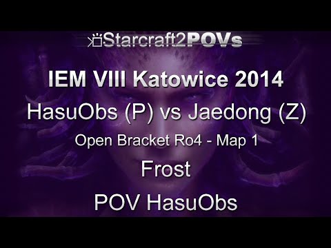 SC2 HotS - IEM VIII Katowice 2014 - HasuObs vs Jaedong - OB Ro4 - Map 1 - Frost - HasuObs