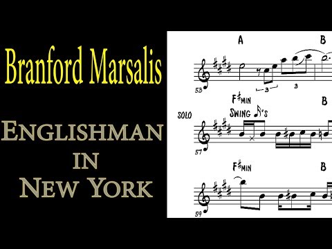 Branford Marsalis - Englishman in New York w/ Sting (Soprano Saxophone Transcription)