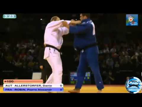 European Judo Open Men Glasgow 2013 Bronze o100kg ALLERSTORFER (AUT) - ROBIN Pierre (FRA)