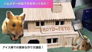 【ハム】ハムスターハウスを作ってみた！