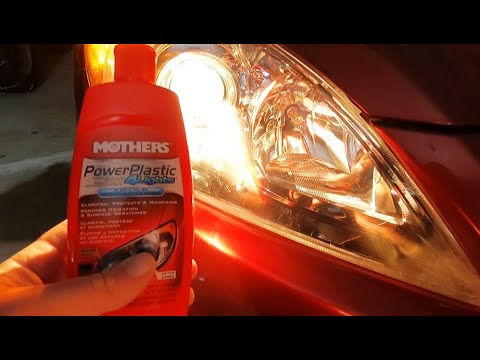 Restoring Headlights with Mothers NuLens Headlight Restoration