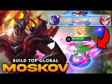 (TRY THIS!) Moskov Atk Speed Critical Build = SAVAGE!! Road to Top 1 Global Moskov - MLBB