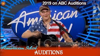 Jakob O&#39;Brien 18 yo sings original song “America” | American Idol 2019 Auditions