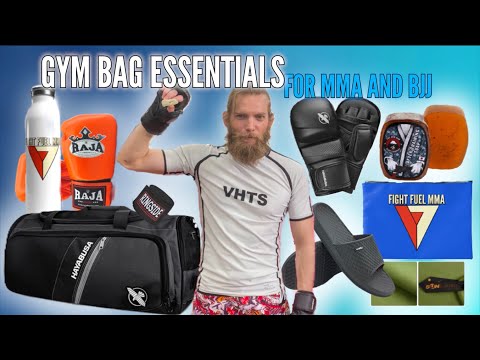 What's in my gym bag (Complete MMA and BJJ Gym Essentials Checklist and Review)