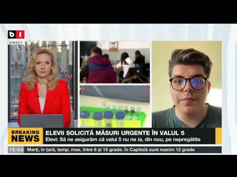 ȘTIRI B1 ORA 15.00 CU ANDREEA MORARU - MASCA FFP2 AR PUTEA FI OBLIGATORIE ÎN VALUL 5
