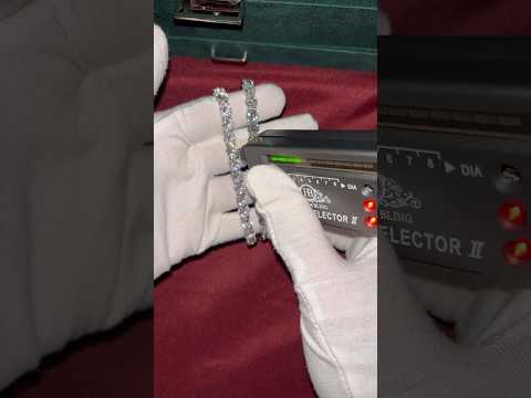 Moissanite and CZ bracelet comparison from Harlem Bling