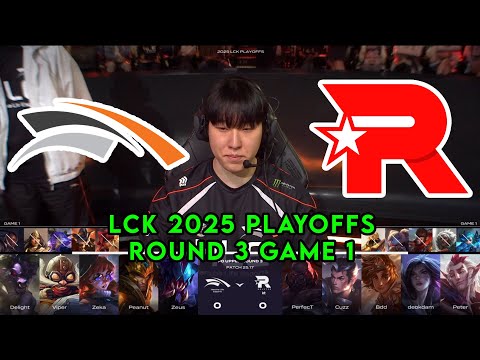 HLE vs KT Game 1 | LCK 2025 Playoffs Round 3 | Hanwha Life vs KT Rolster G1