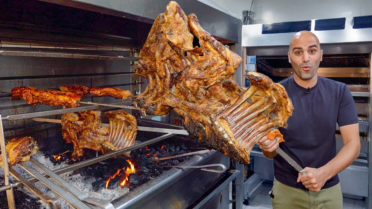 Greek Street Food in HERAKLION 🇬🇷 Lamb Antikristo + Europe's Best Organic Restaurant - Cretan Food