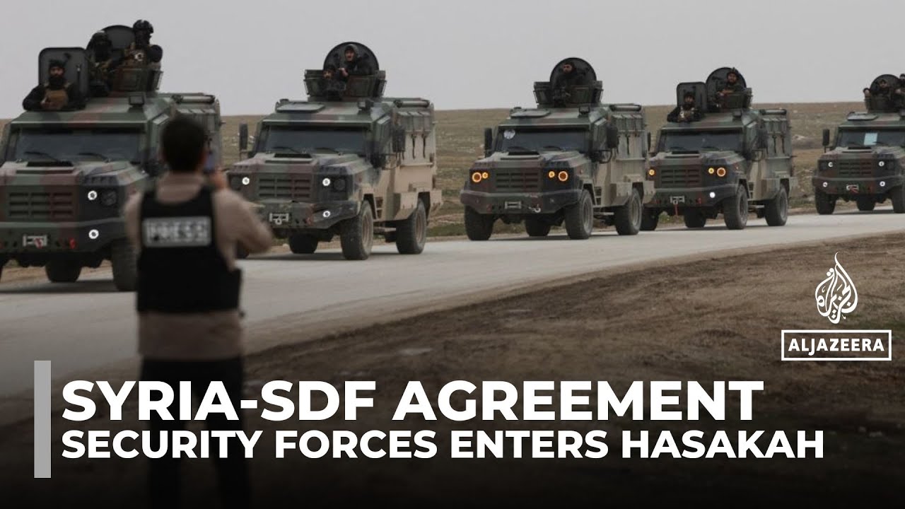 Video | Syrian security forces enter Hasakah under ceasefire agreement with Kurdish-led SDF
