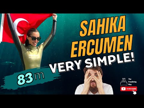 Freediving World Championship-AIDA Depth  Roatan 2022-Sahika Ercumen(Tur) 83m CWT BF #equalization