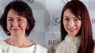 蛯原友里、賀来千香子／「ベネフィーク」新エステ 体感発表会