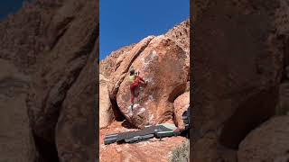 Video thumbnail of Southeast Face, V4-5 (sit). Red Rocks