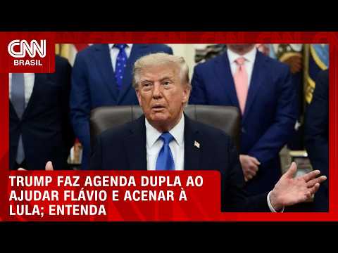 Trump faz agenda dupla ao ajudar Flávio e acenar à Lula; veja análise | CNN PRIME TIME