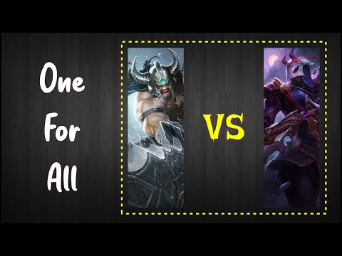 Tryndamere vs Jhin - one for all - League of Legends