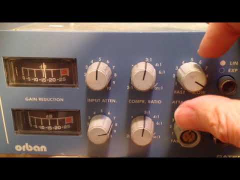 Orban Model 424A Stereo Gated Compressor / Limiter with De-Esser 1980s - Blue image 6