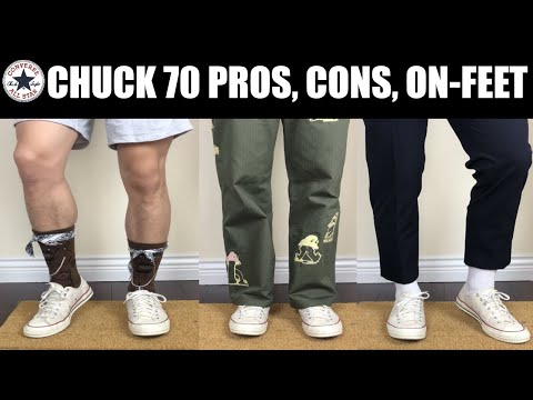 CONVERSE CHUCK 70 PROS AND CONS | ON FEET | 6 MONTH REVIEW/IMPRESSIONS | STREETWEAR 2020