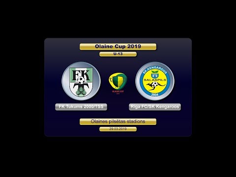 U-13 FK Tukums 2000/TSS - Riga FC/SK Kengaroos 2007 (Olaine Cup 2019)