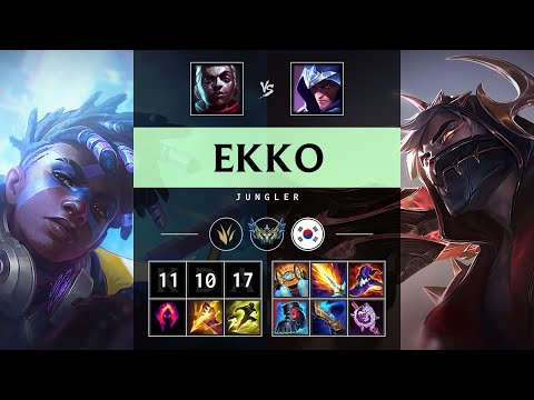 Ekko Jungle vs Talon - KR Challenger Patch 25.21