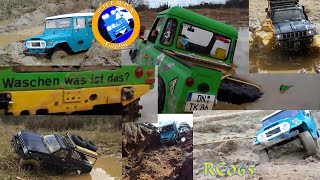preview picture of video 'Trophy Driving Impressions II - wading through water and mud - J40 Cherokee Landrover Hilux - RC 065'